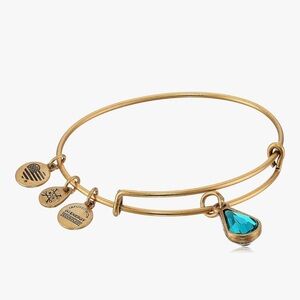 Alex and Ani December Birth Month Charm with Swarovski Crystal Bangle Bracelet